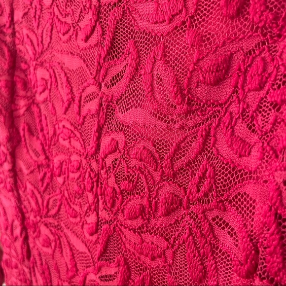 Soprano Lace Dress sz Small Red EUC - Picture 3 of 6